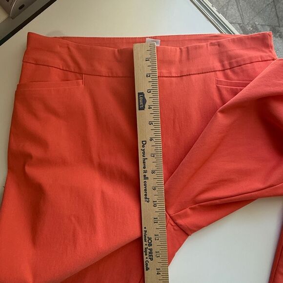 Chico's So Slimming Brigitte Ankle Pants, Orange,‎ Size 12 - Picture 4 of 11